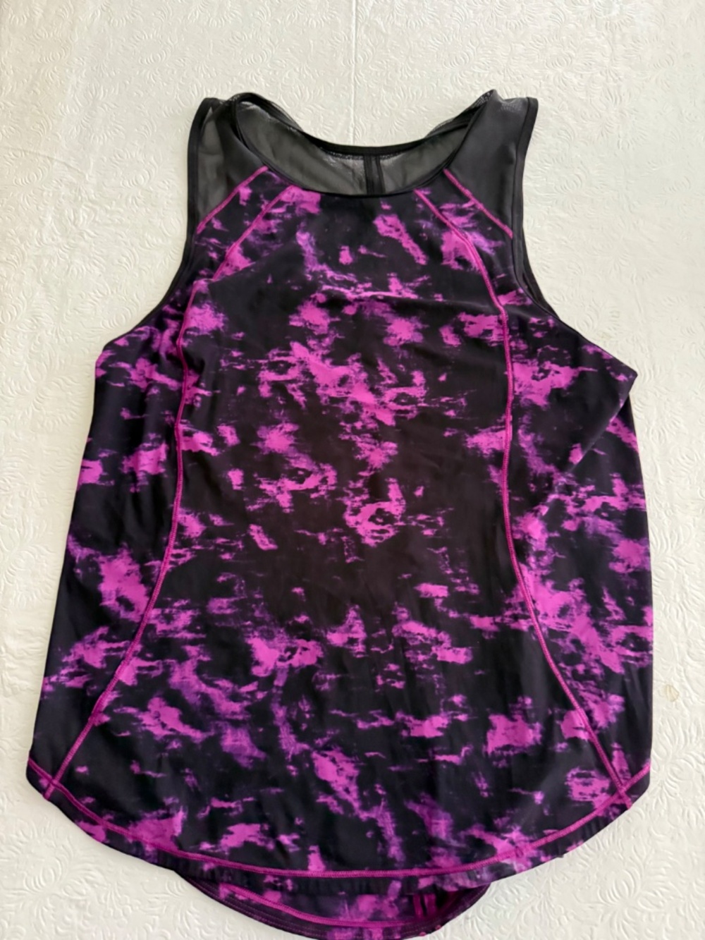 Lululemon Wms Tank Top Black purple pink size Med - Picture 3 of 10